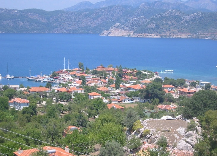 Maviye Sürgün çekimleri marmaris selimiye de